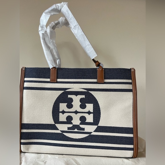 Tory Burch Ella  stripe jacquard tote bag - Picture 15 of 15